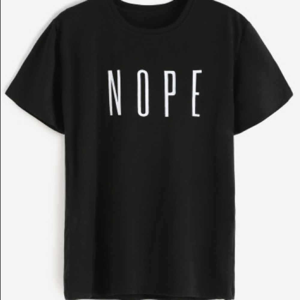 Black Print T Shirt